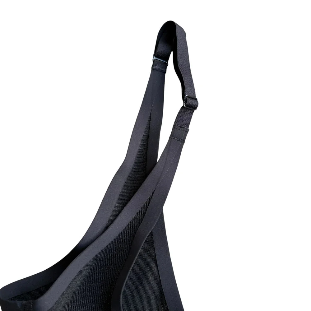 SKIMS Sculpting Mid Thigh Bodysuit Black Open Gusset Women's‎ XL Excellent